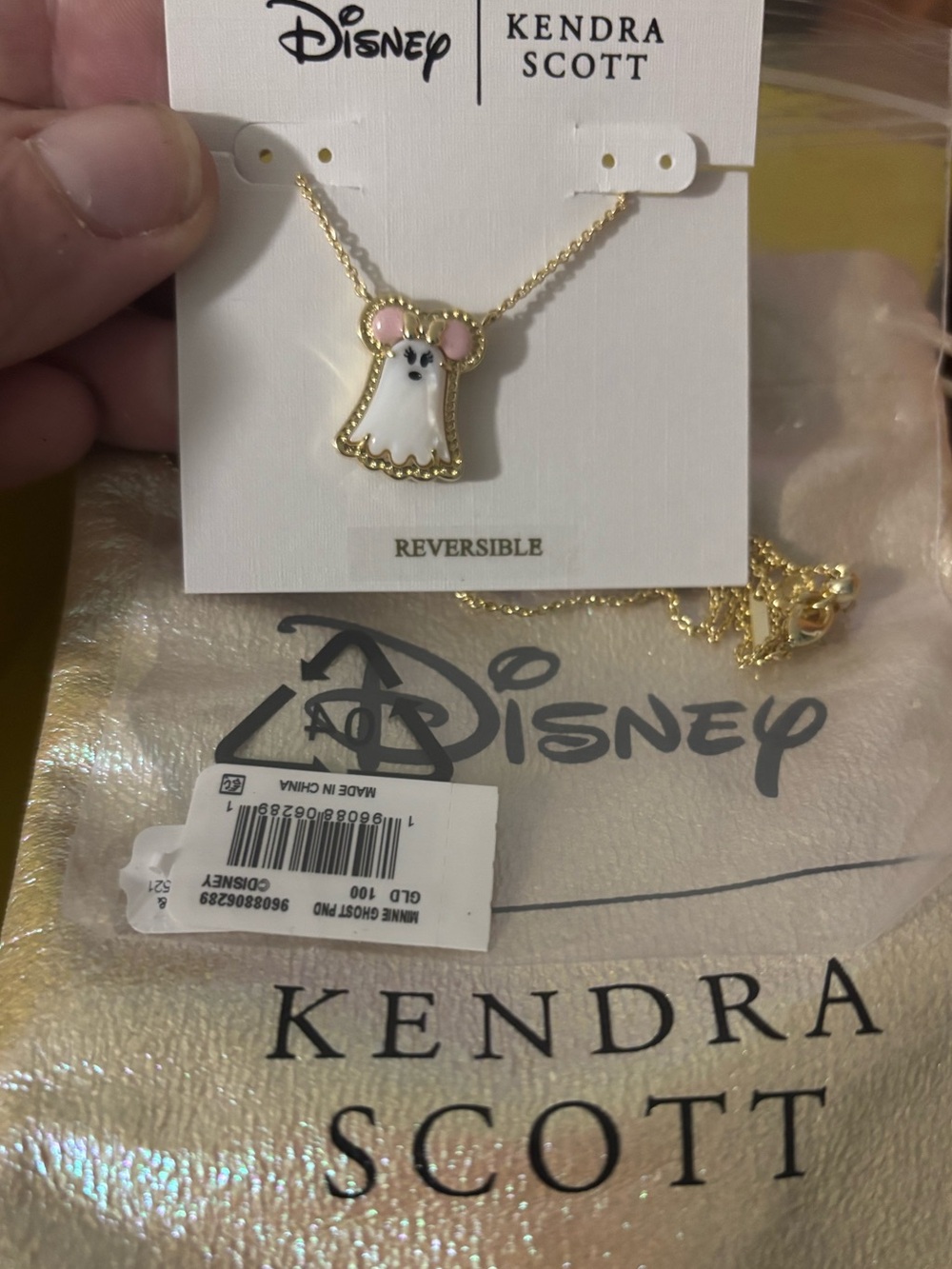 Disney x Kendra Scott Halloween Ghost Minnie Necklace - Picture 3 of 4